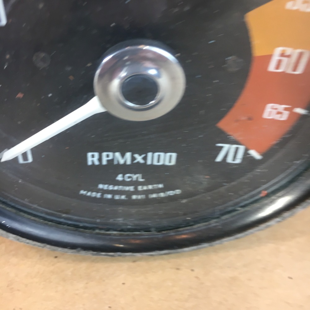 OEM Vintage MG MGB Smiths Tachometer Tach Gauge RVI 1419/00 Original