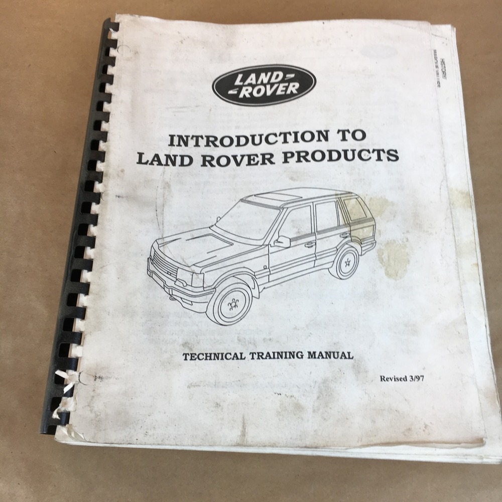 UP TO 1996 INTRODUCTION TO LAND ROVER FACTORY TECHNICAL SERVICE ...