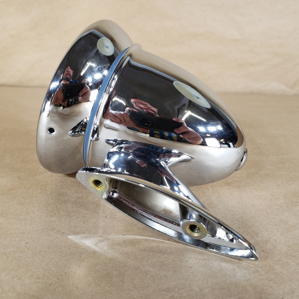 Alpine Sunbeam Tiger Side View Mirror Bullet Mirror Chrome NEW For