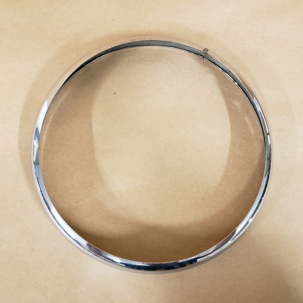 MG MGB MGC XKE EType Original Headlight Trim Chrome Ring Bezel OEM
